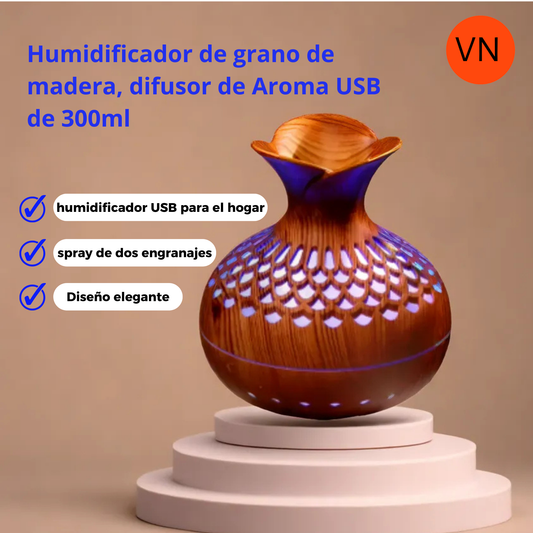 Difusor de madera elegante para aromaterapia